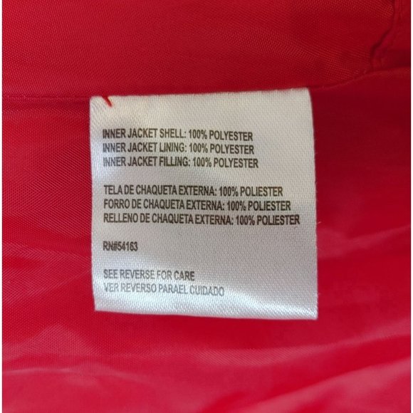 TOMMY HILFIGER Womens M Red 3 in 1 All Weather System Waterproof Jacket - Picture 4 of 4